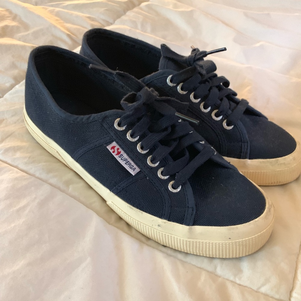 Superga Navy Classic Lace Ups
